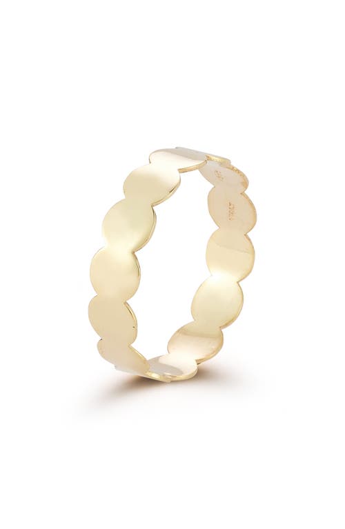 Ember Fine Jewelry 14k Gold Scalloped Band Ring In Gold