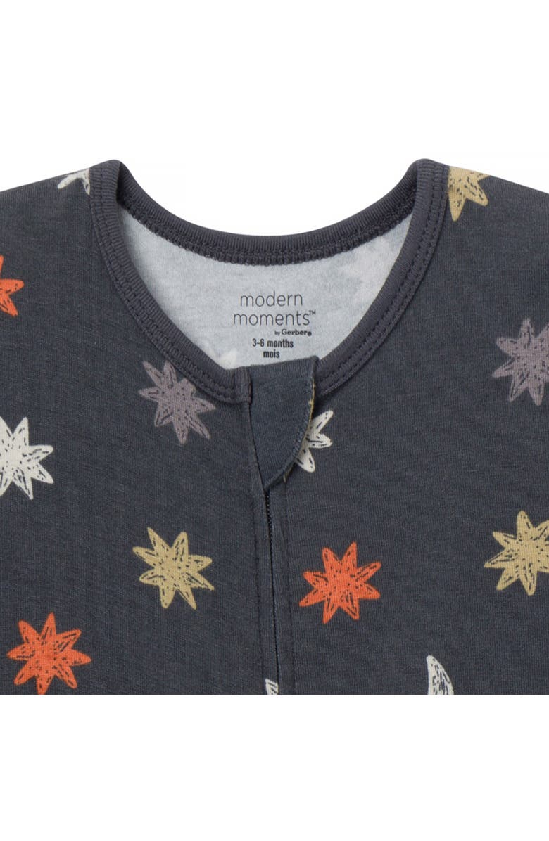 Modern Moments<sup>™</sup> by Gerber Christmas Snug Fitting Footless Pajamas, Alternate, color, Stars And Moons