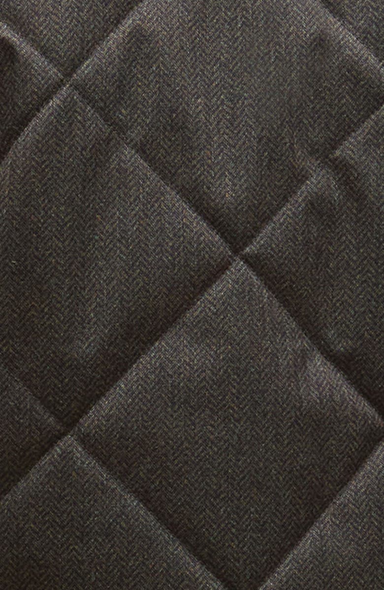 Barbour Shoveler Herringbone Quilted Jacket, Alternate, color, Dark Olive
