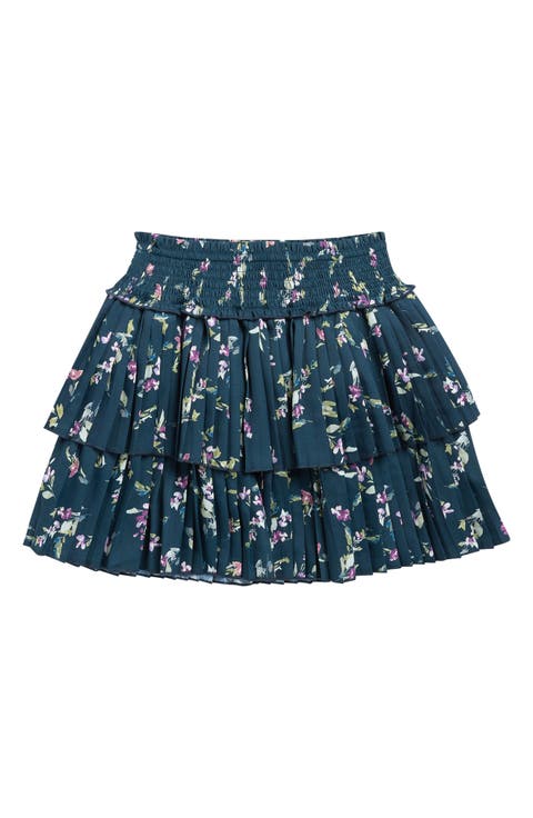 Kids' Pleated Tiered Skirt (Big Kid)