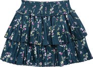 Walking on Sunshine Kids' Pleated Tiered Skirt