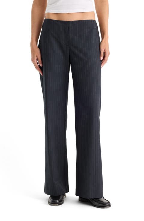 The Low Rise Pinstripe Trousers