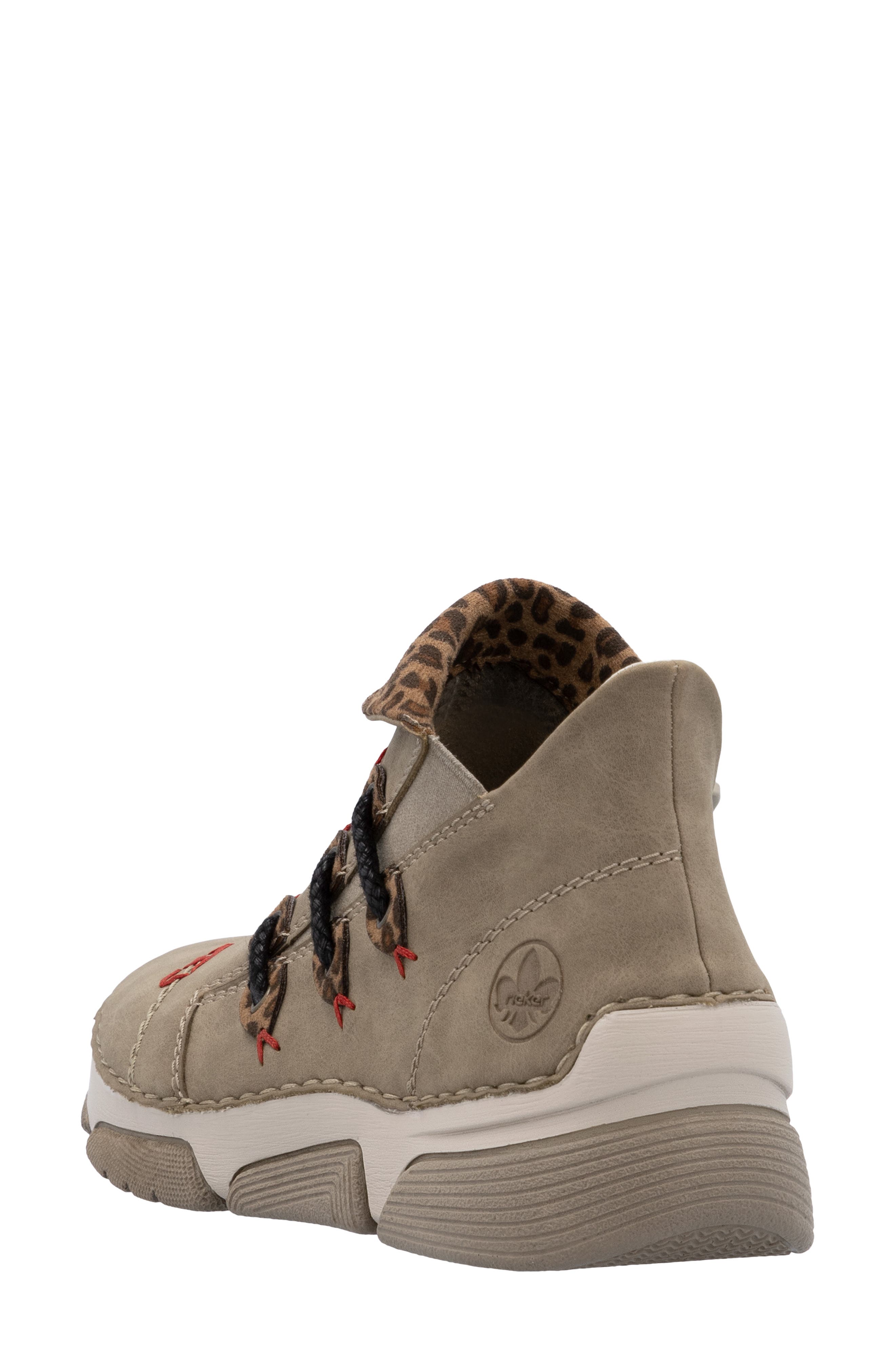 Rieker Angela Sneaker, Alternate, color, Fango/ Leo-Nuss