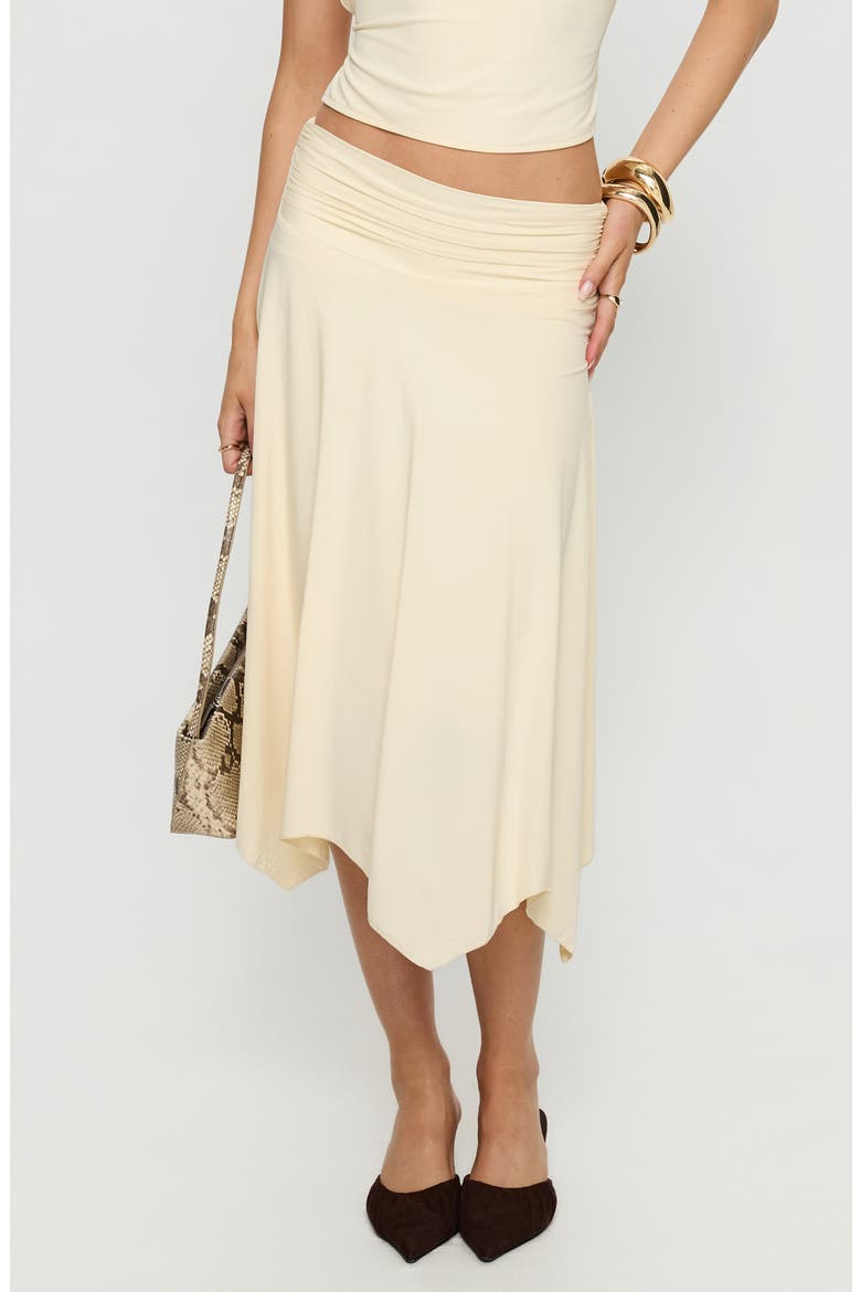 Scenic Route Asymmetric Midi Skirt, Main, color, YELLOW