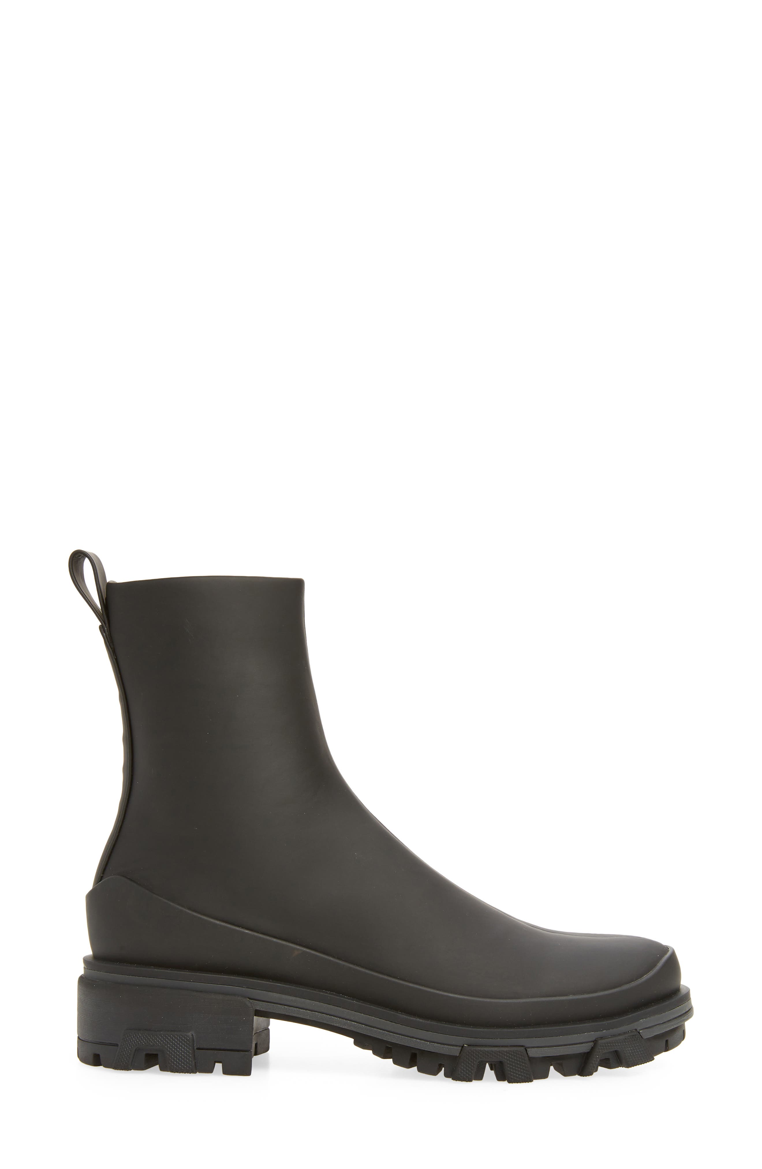 Shiloh Water Resistant Lug Sole Bootie, Alternate, color, BLACK