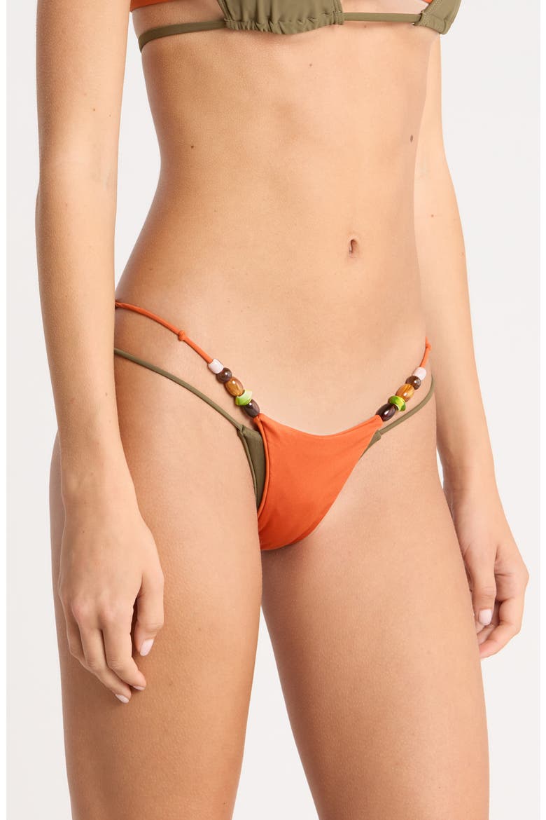 Beaded Layered Bikini Bottoms, Alternate, color, MULTI
