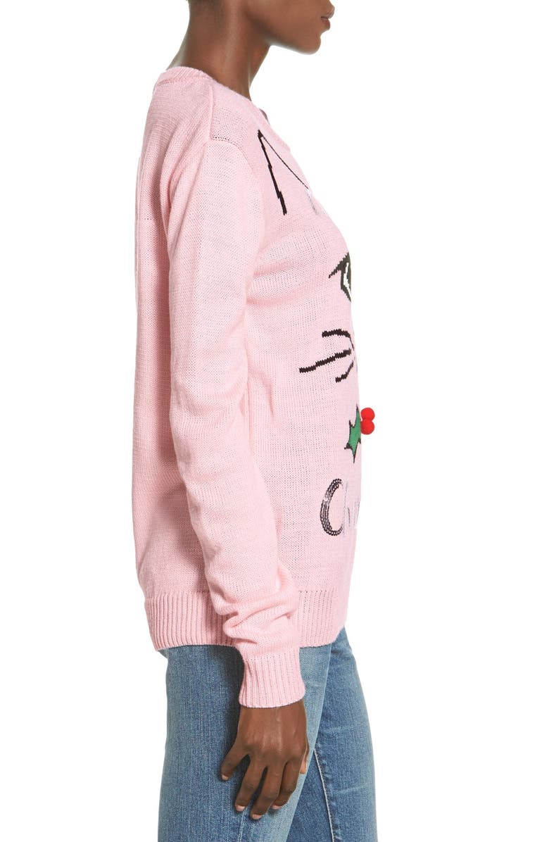 Ten Sixty Sherman 'Meowy Christmas' Sweater, Alternate, color,