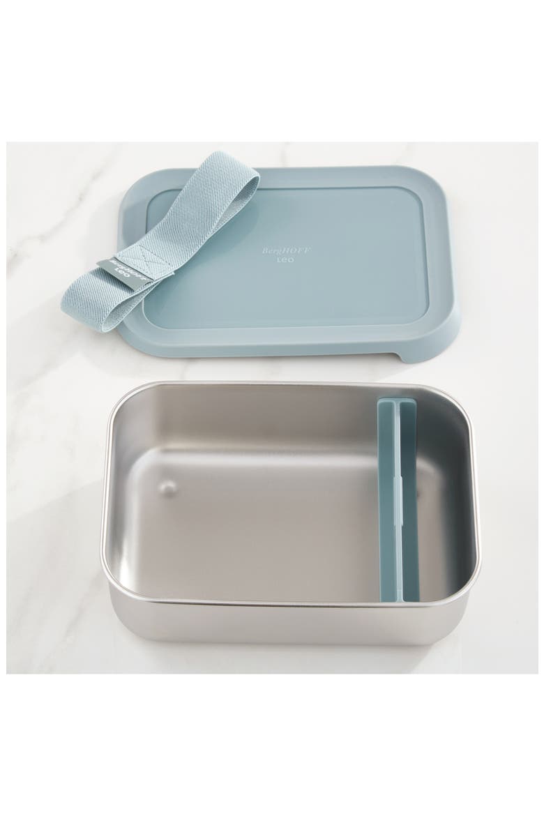 Leo Stainless Steel Lunch Box, Alternate, color, SLATE