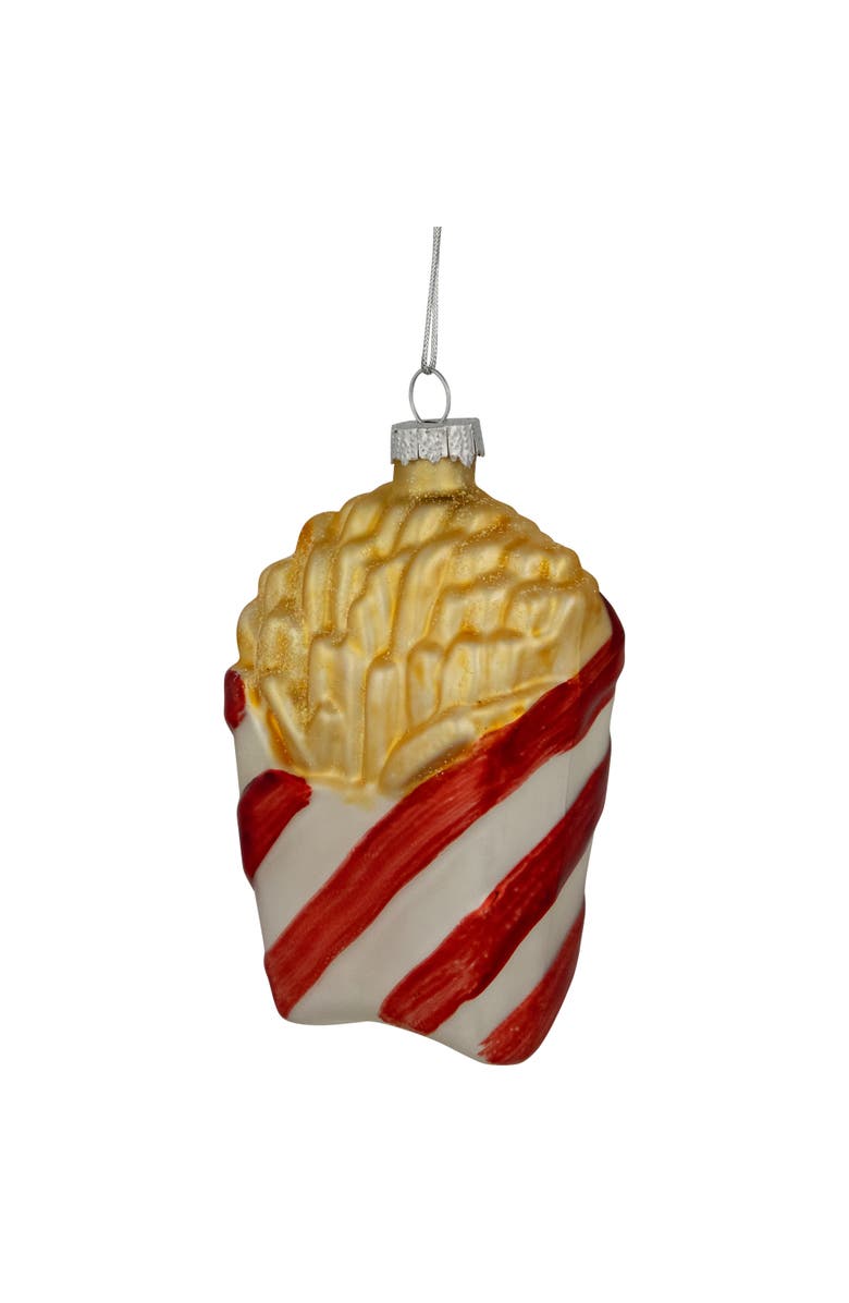 Northlight 4" Fast Food French Fries Glass Christmas Ornament, Alternate, color, 
