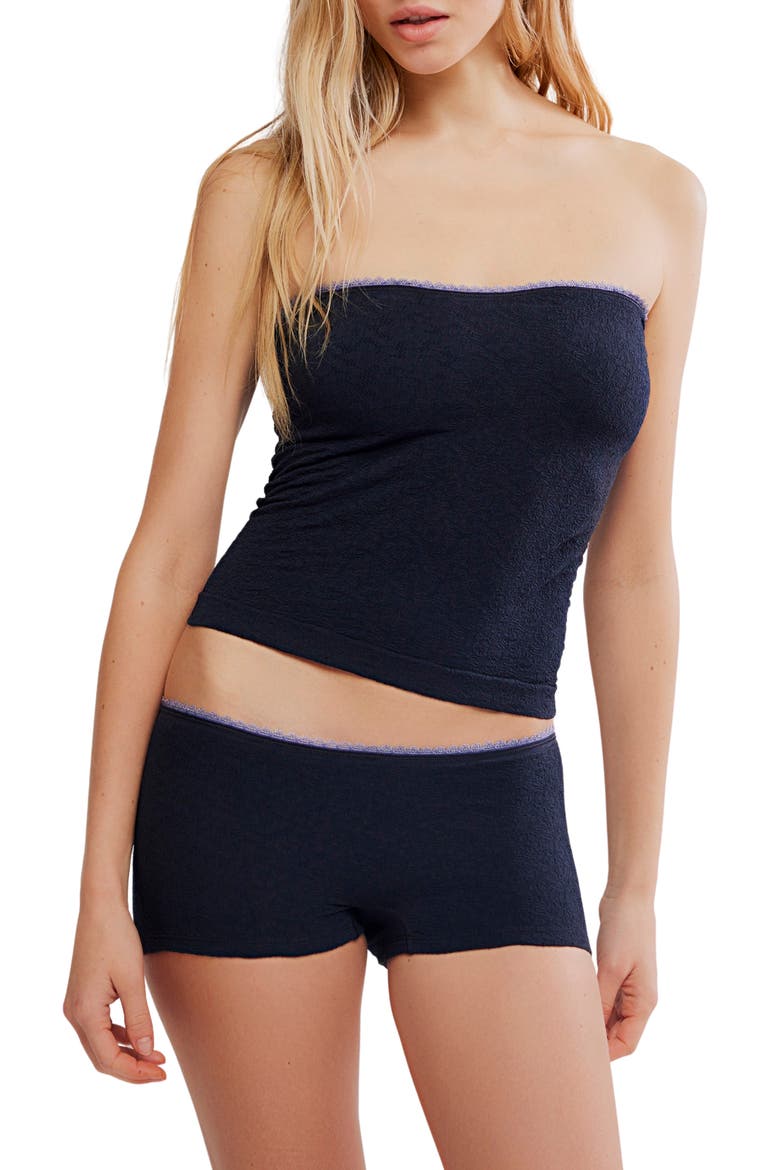 Intimately FP Sweet Point Tube Top, Main, color, BLACK COMBO