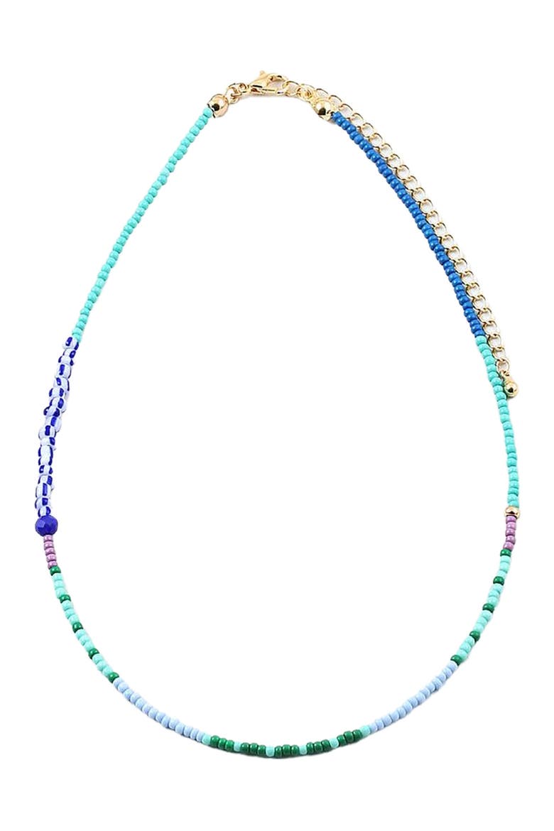 Riptide Tiny Beaded Necklace, Main, color, Multi