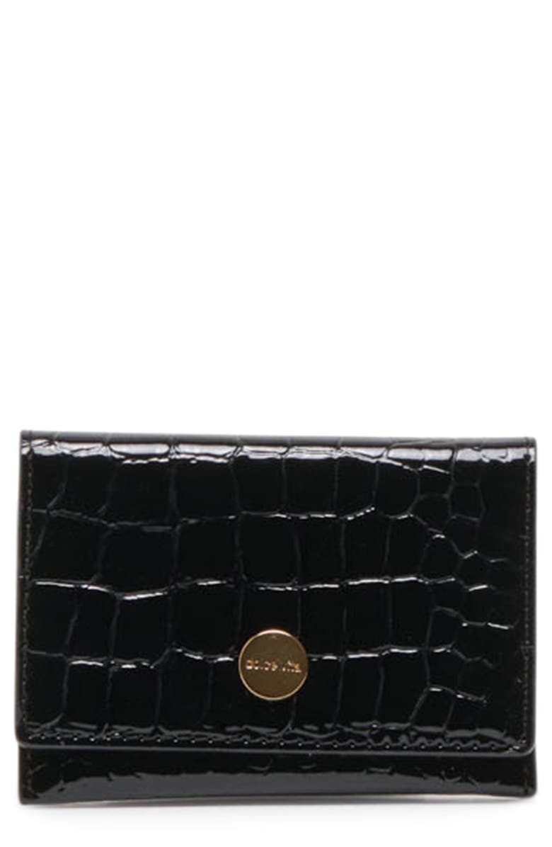 Dolce Vita Croc Embossed Card Case, Main, color, 