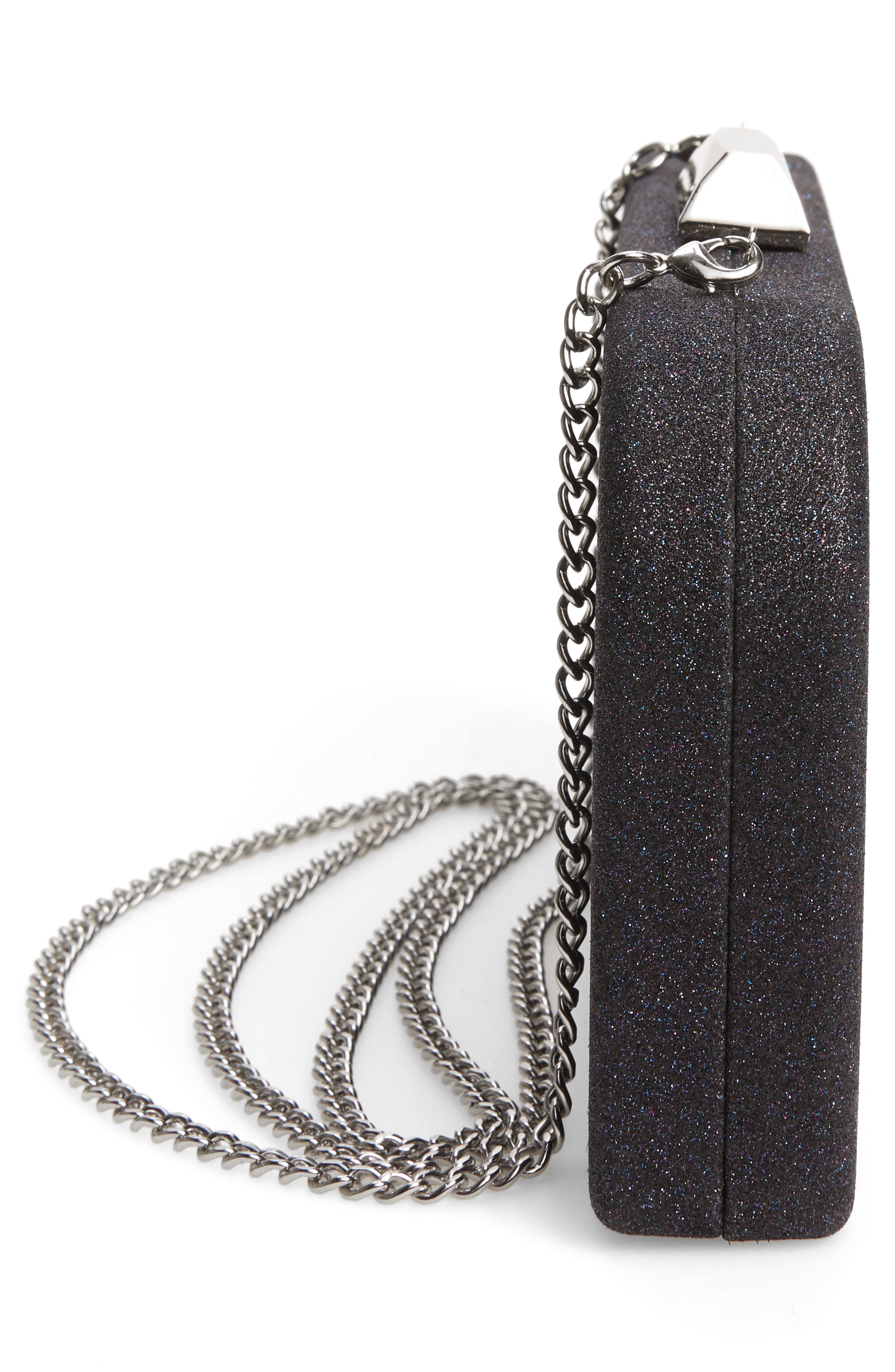 Nordstrom Glitter Minaudiére, Alternate, color, 
