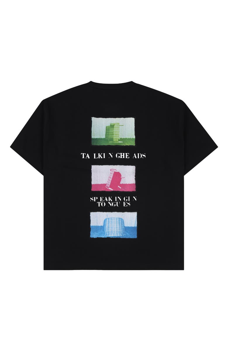 PLEASURES x Talking Heads Speaking Heavyweight Graphic T-Shirt, Alternate, color, Black