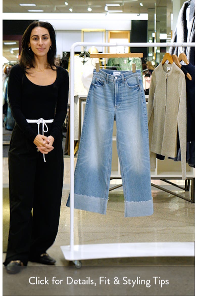 Lana Raw Hem Ankle Wide Leg Jeans video