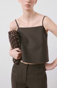 MANGO Sleeveless Crop Top