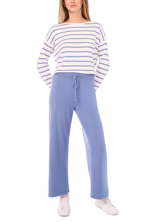 Vince Camuto High Waist Knit Sweatpants In Blue