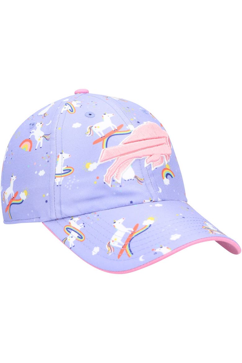 Girls Preschool '47 Purple Buffalo Bills Unicorn Clean Up Adjustable Hat, Alternate, color, Purple