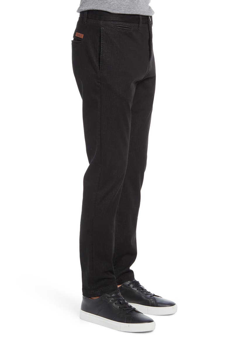 Denit Slim Fit Chinos, Alternate, color, BLACK