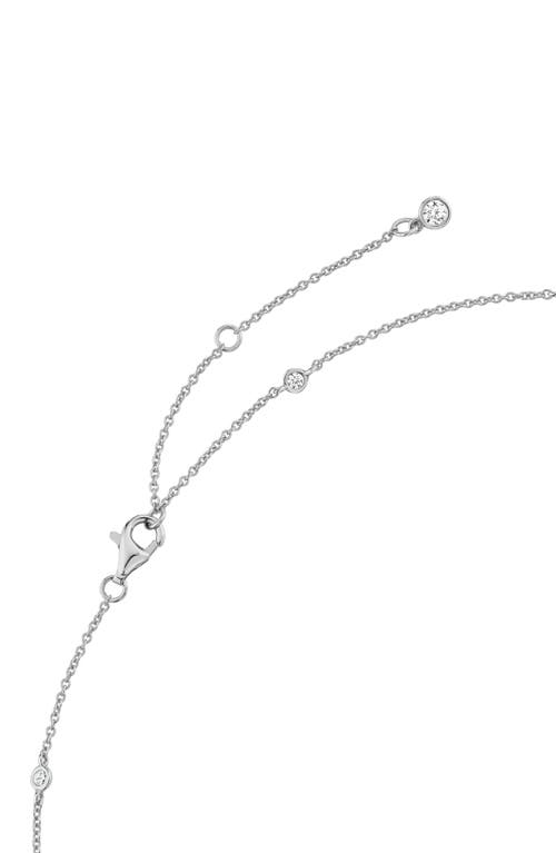 Crislu Cubic Zirconia Bezel Station Necklace In Metallic