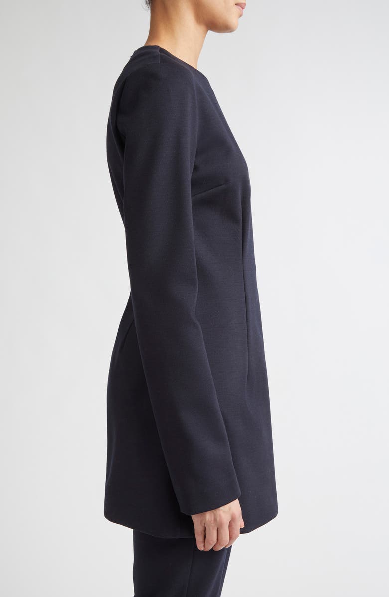 Max Mara Alpino Longline Stretch Virgin Wool & Cotton Jersey Top, Alternate, color, Ultramarine