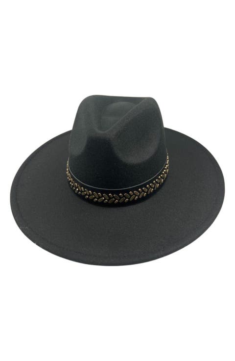 Studded Band Wool Hat
