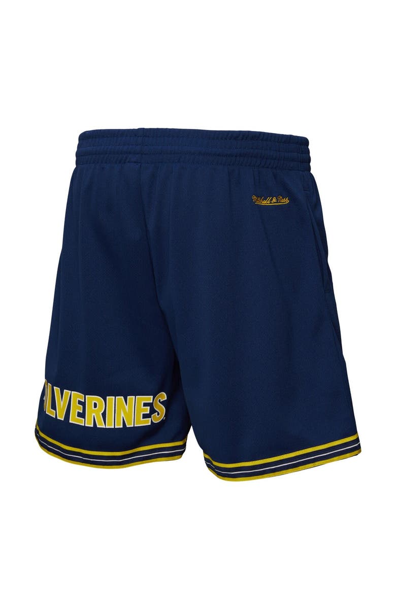 Mitchell & Ness Men's Mitchell & Ness Navy Michigan Wolverines Team Origins Mesh Shorts, Alternate, color, Navy