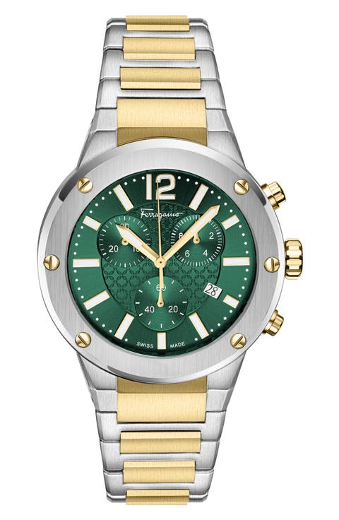 F-80 Two-Tone Chronograph Watch, 42mm