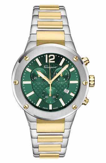 FERRAGAMO F-80 Two-Tone Chronograph Watch, 42mm