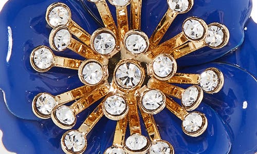 Carolina Herrera Floral Dangle Drop Earrings In Blue