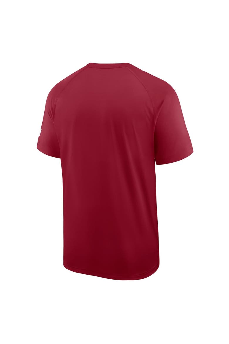 Men's Nike Crimson Oklahoma Sooners Ready Raglan Premium Performance T-Shirt, Alternate, color, Crimson
