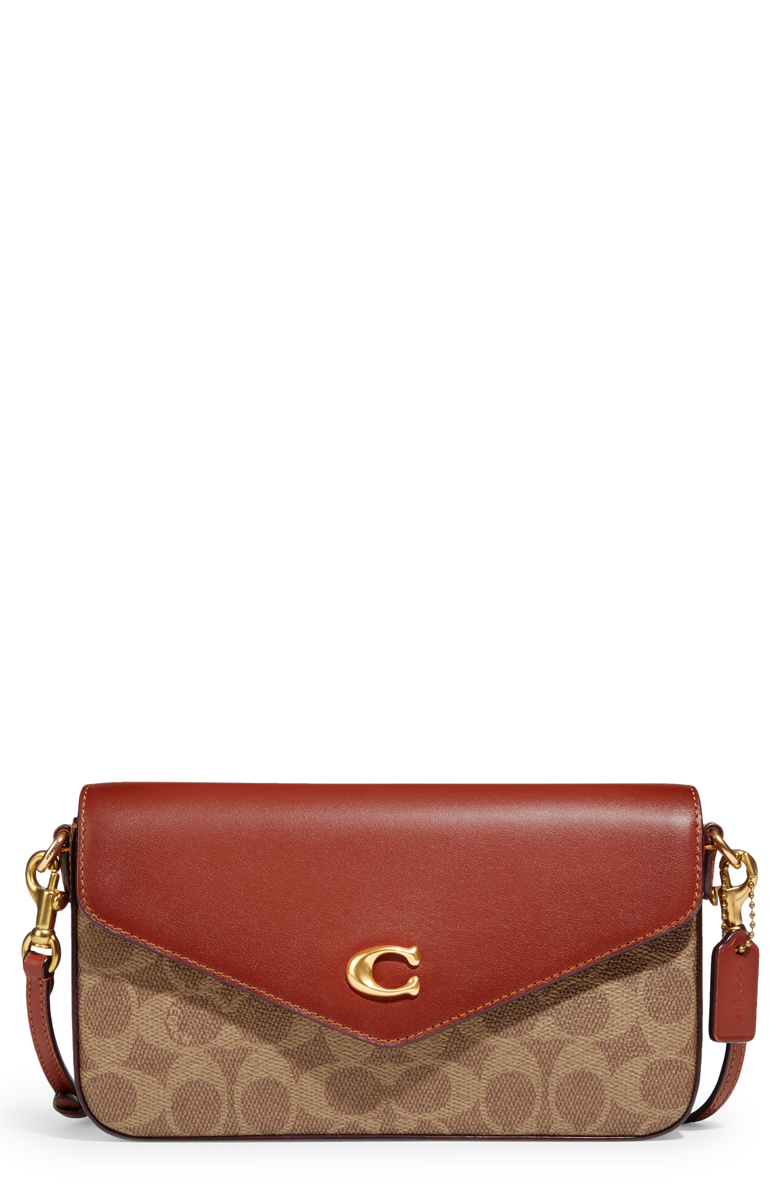 COACH Wyn Signature Coated Canvas & Leather Crossbody Bag, Main, color, 