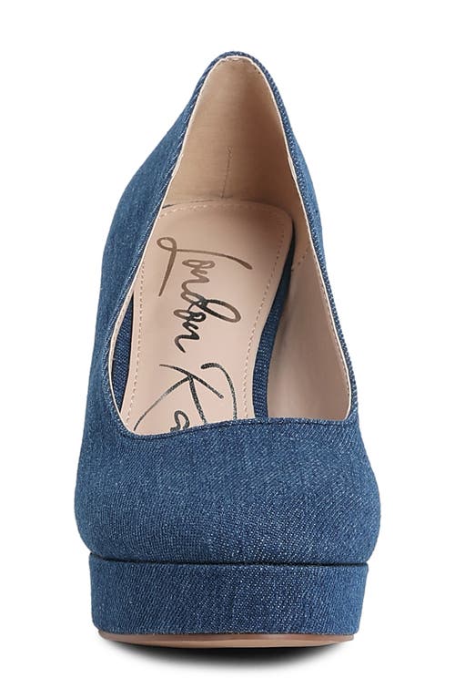 Shop London Rag Kostur Platform Pump In Blue