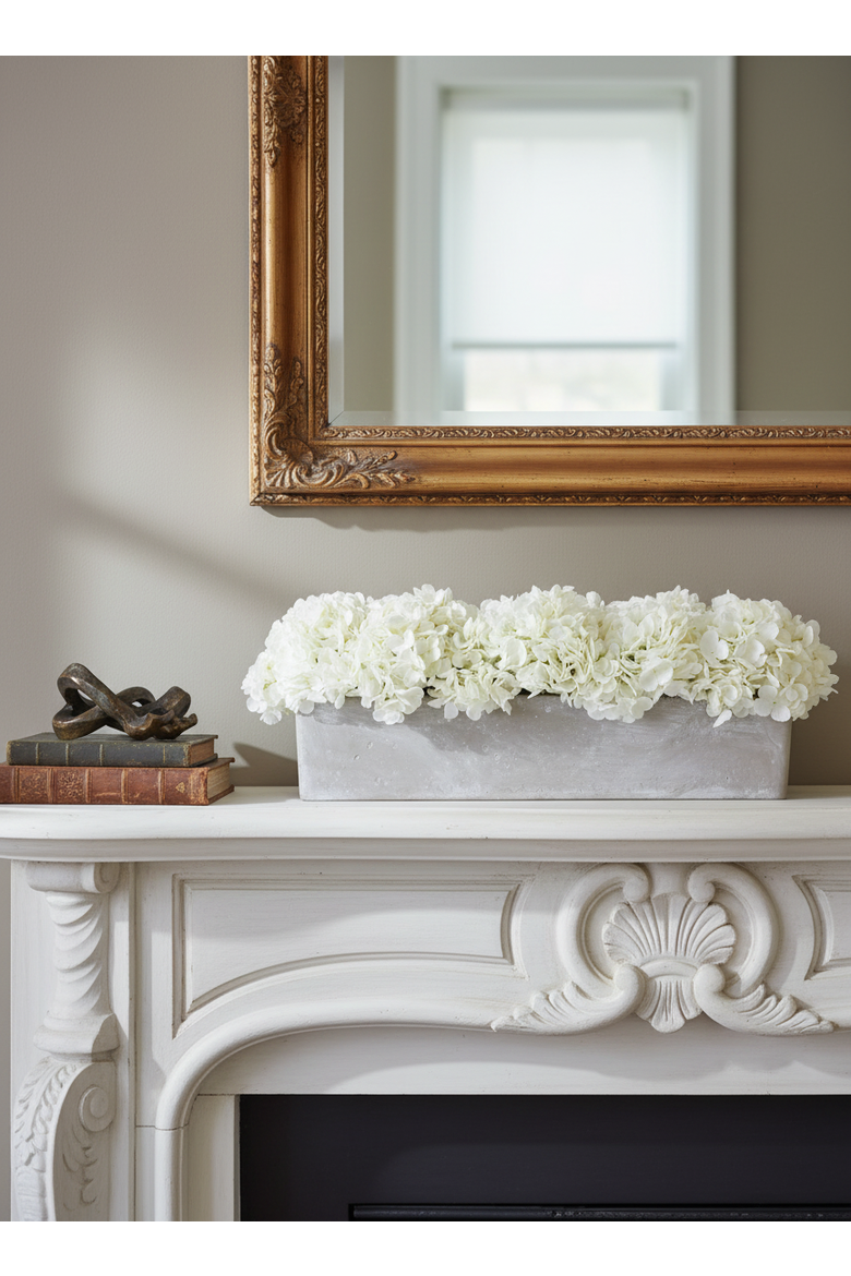 Bellamy Hydrangea Arrangement, Alternate, color, 24" Snow