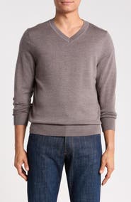 Nordstrom Washable Merino Wool V-Neck Sweater