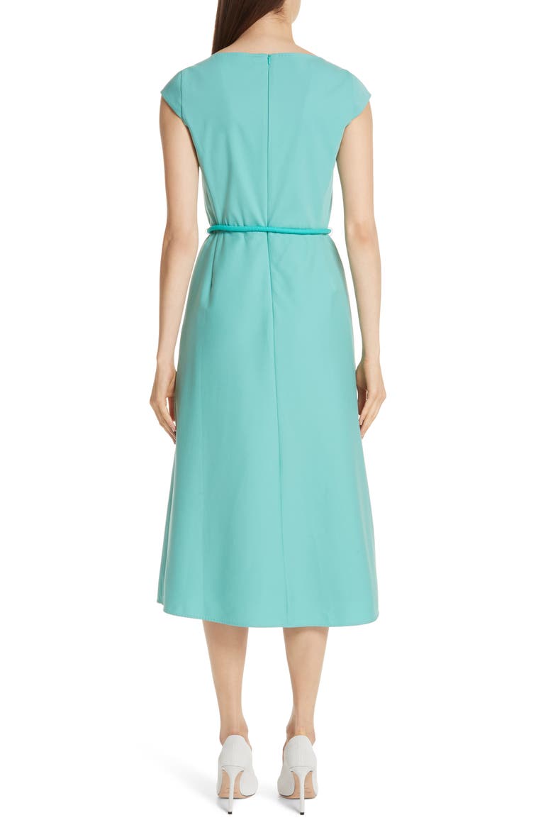 Opunzia Belted Midi Dress, Alternate, color, TURQUOISE