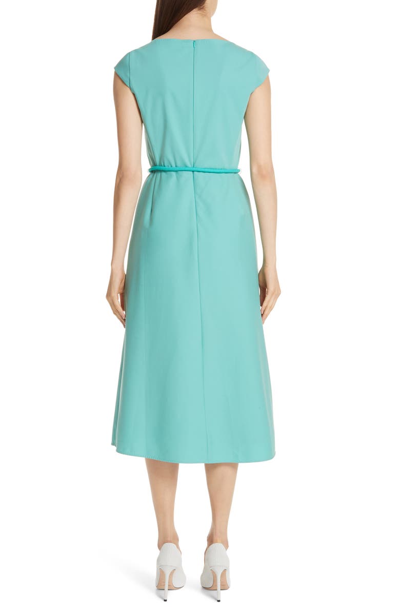 Max Mara Opunzia Belted Midi Dress, Alternate, color, 