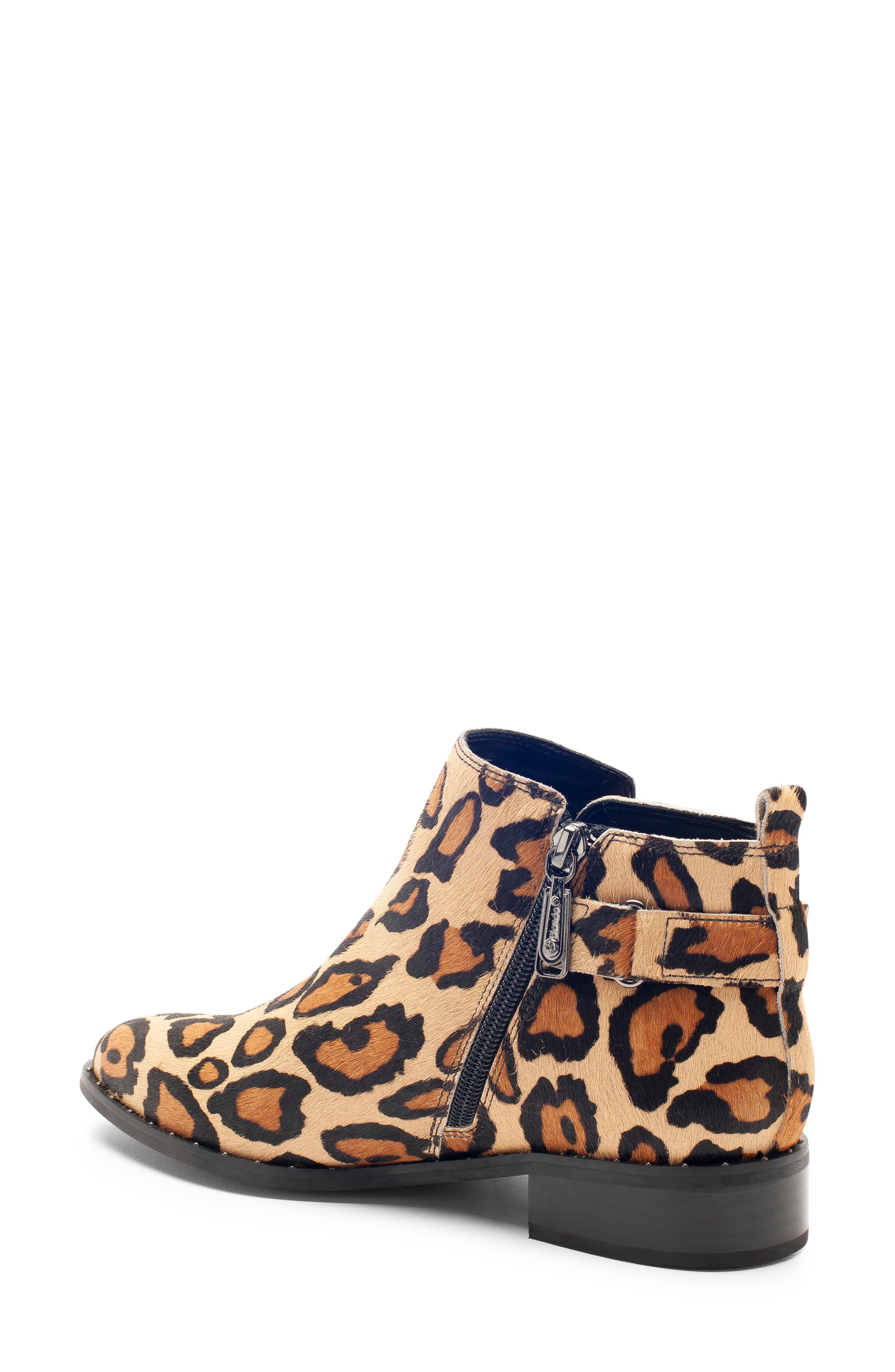 Tami Waterproof Moto Boot, Alternate, color, LEOPARD LEATHER