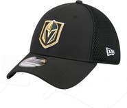 New Era Men's New Era Black Vegas Golden Knights Logo 39THIRTY Flex Hat