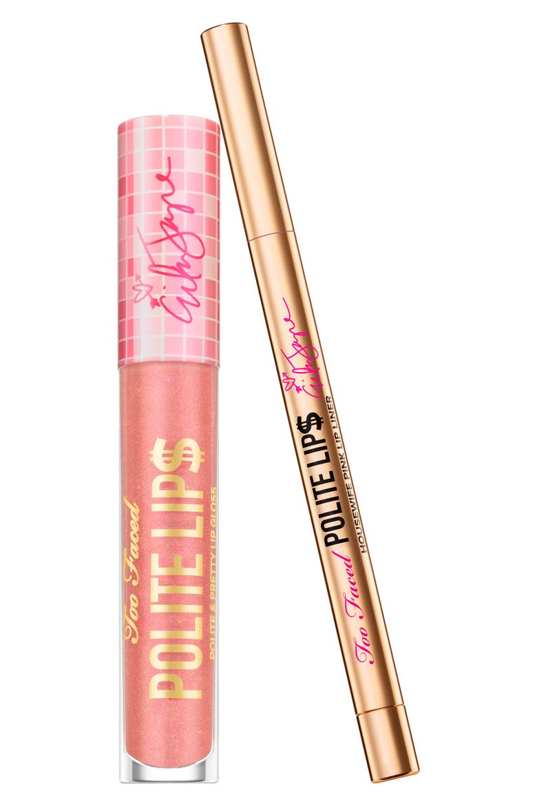 x Erika Jayne Pretty Mess Polite Lips Lip Duo (Limited Edition), Main, color, NO COLOR