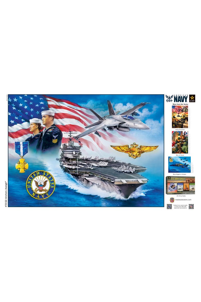 US Navy Anchors Away 1000 Piece Puzzle, Alternate, color, Multicolor