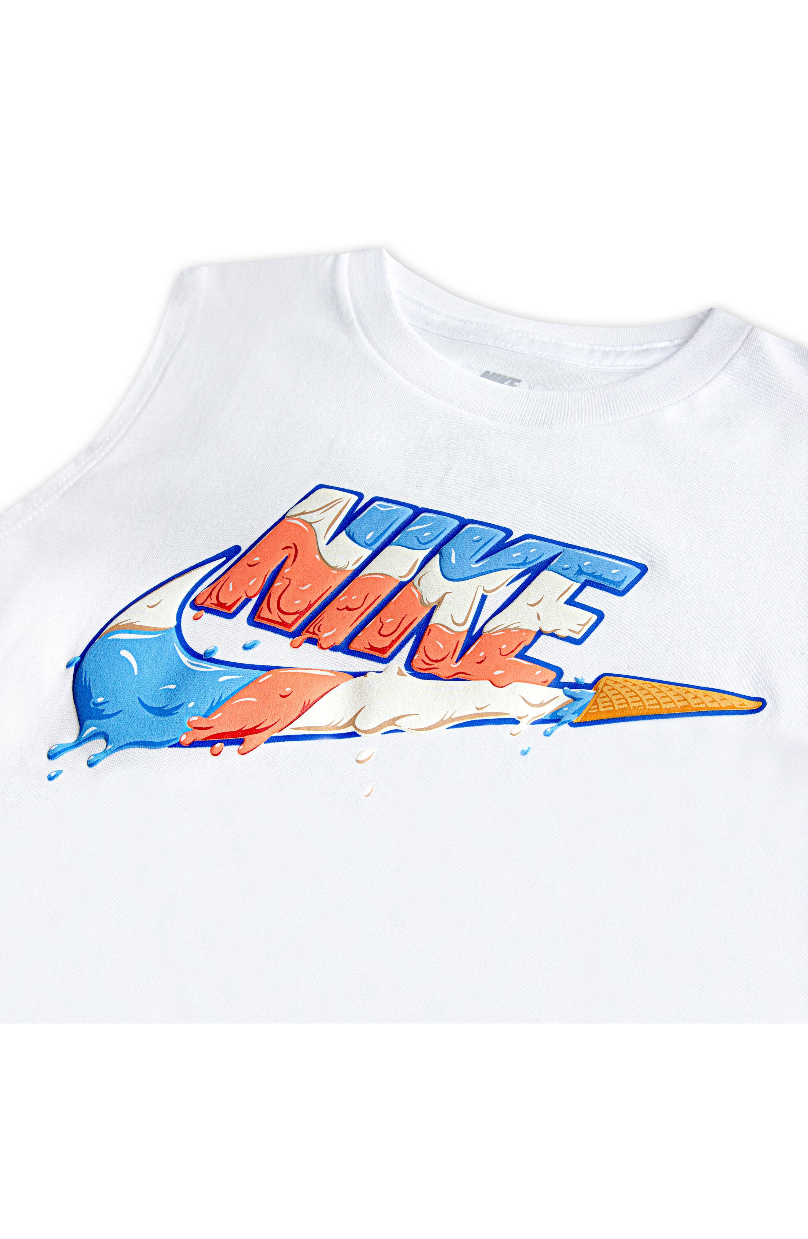 Nike Kids Futura Scoop Tee (Little Kids/Big Kids) キッズ・ジュニア Shirts & Tops M Nike Kids\u0027 Futura Ice Cream Graphic Muscle Tee | Nordstrom