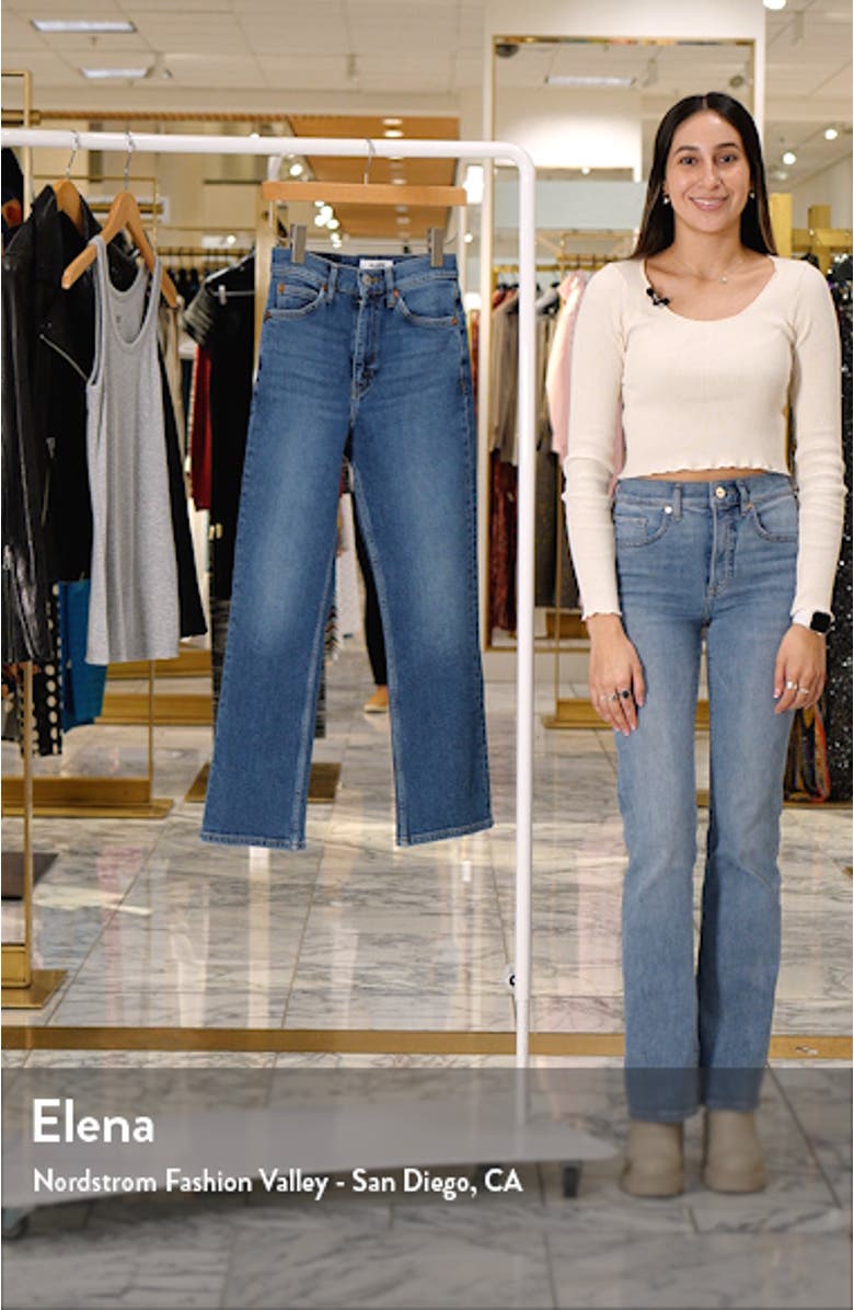 '70s High Waist Ankle Bootcut Jeans, sales video thumbnail