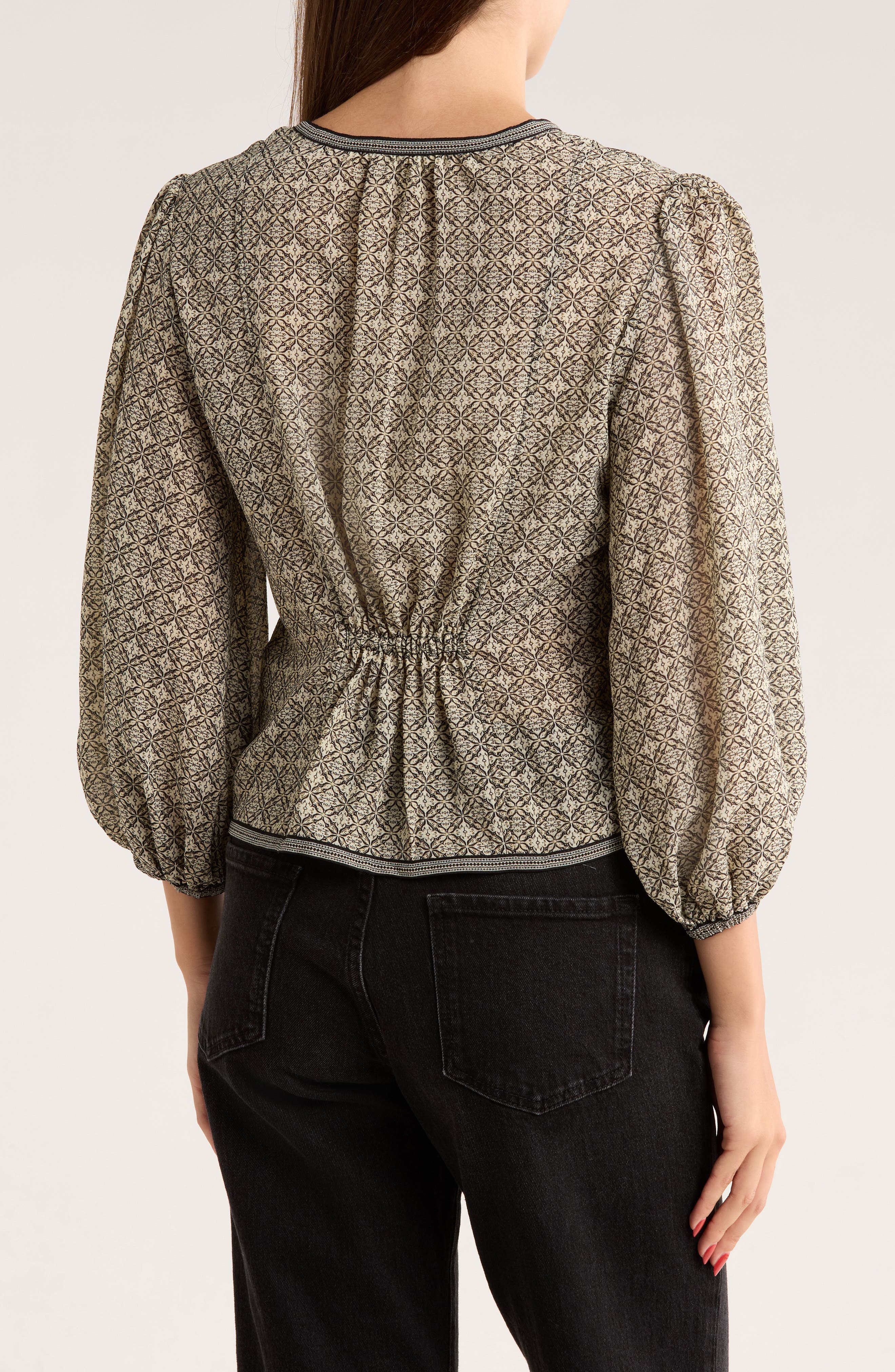 Bubble Sleeve Top - image 2