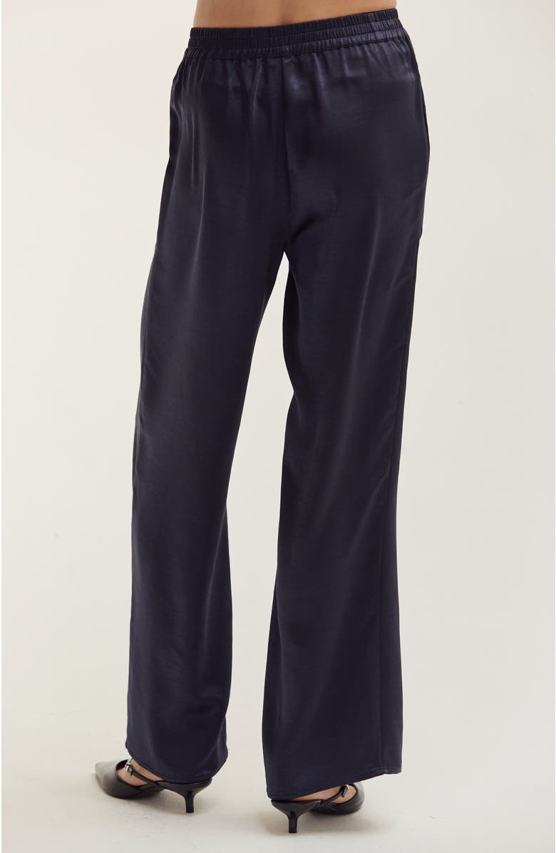 CRESCENT Crushed Satin Pull-On Pants, Alternate, color,