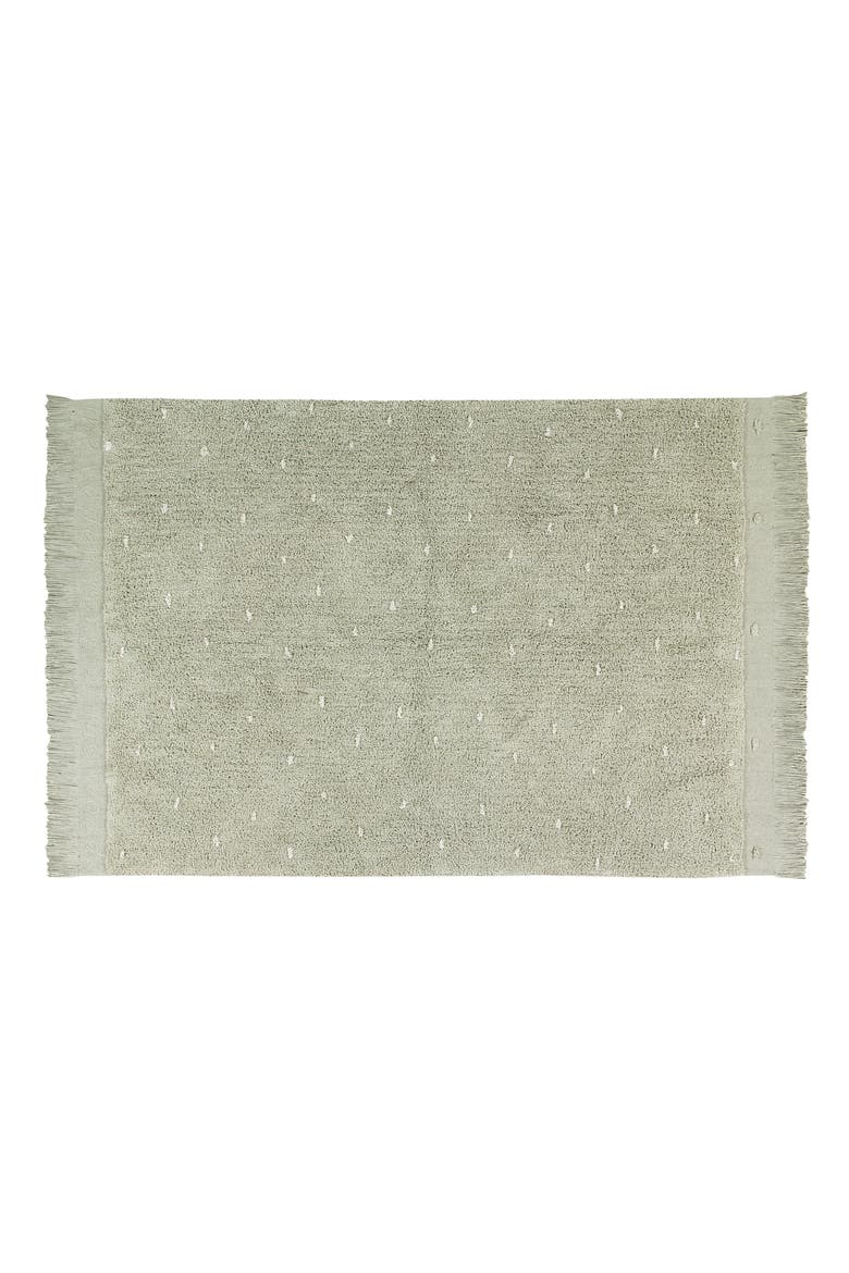 Woods Symphony Washable Rug, Main, color, OLIVE