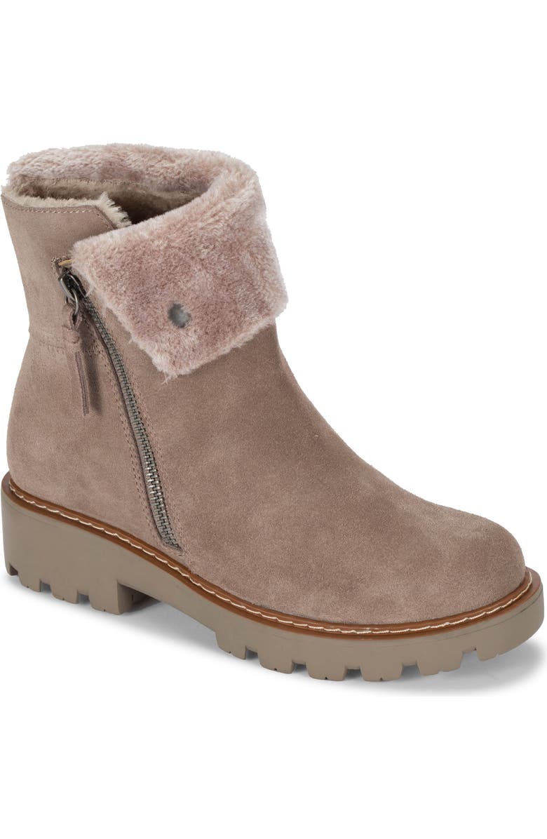 BARETRAPS Wyoming Water Resistant Faux Fur Boot, Main, color, Taupe Suede