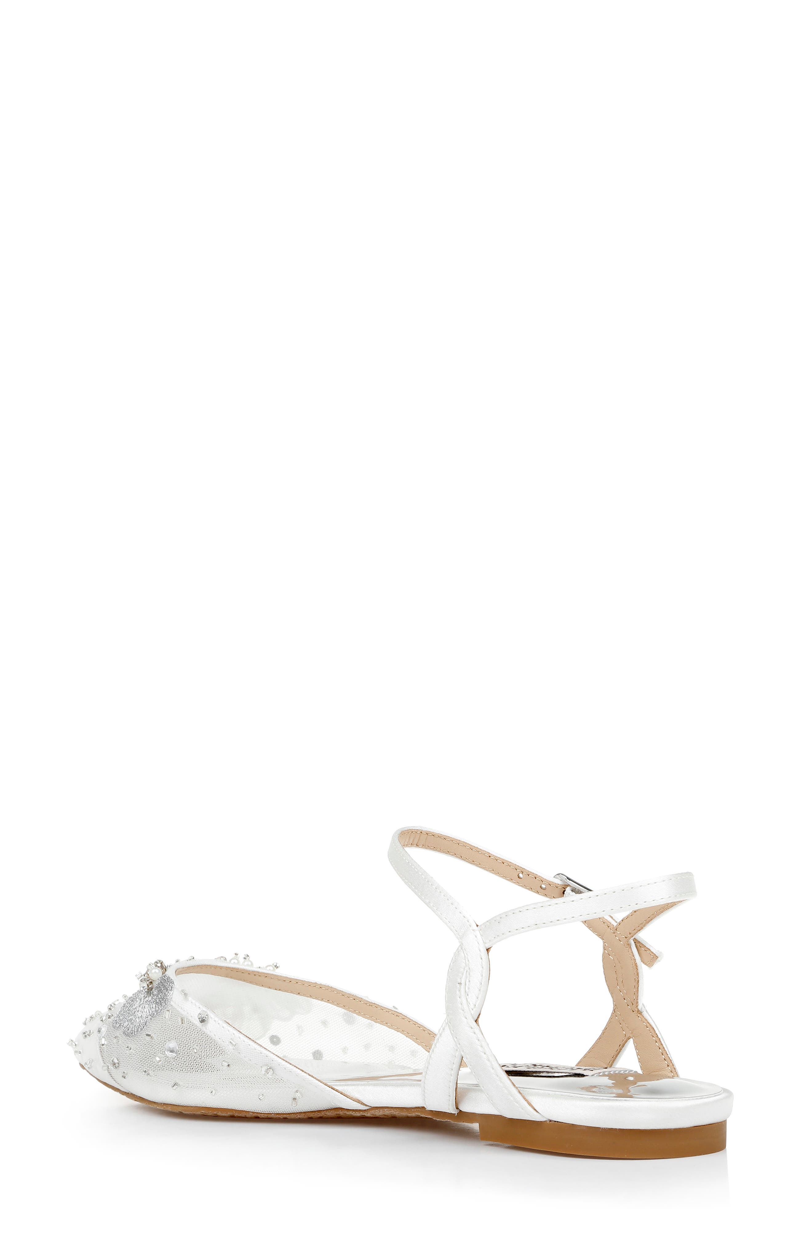 Badgley Mischka Collection Karine Pointed Toe Flat, Alternate, color, 