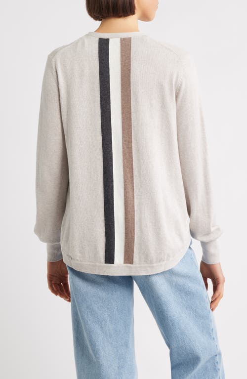 Hatley Oatmeal Cotton & Cashmere Sweater In Neutral