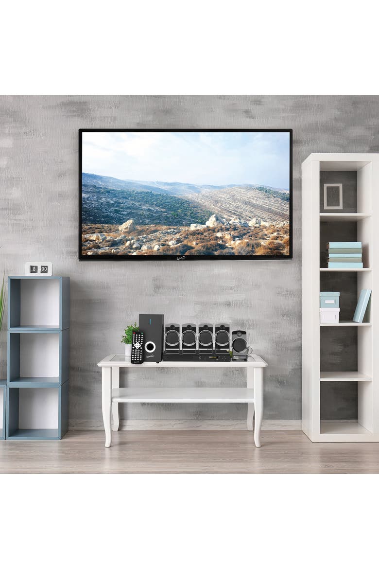 5.1 Channel DVD Home Theater System USB and Karaoke, Alternate, color, Black